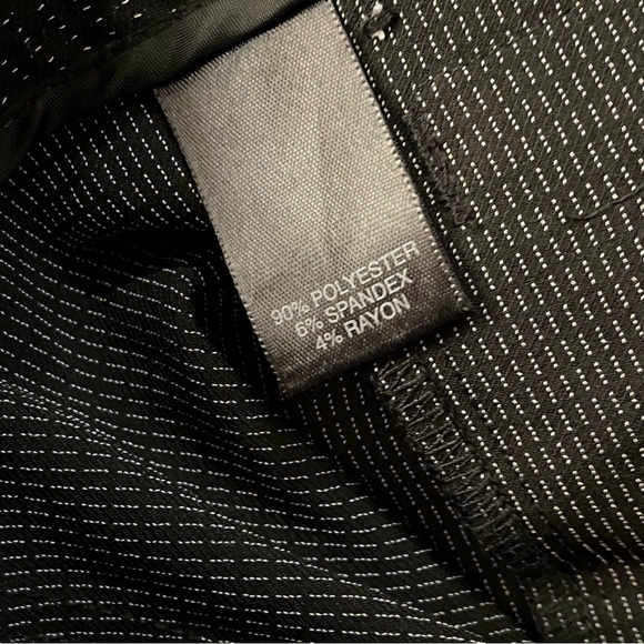 Vtg AVENUE Size 22 Polka Dot Black Stretch Cuffed Dress Pants‎ Career Wide Leg - Picture 10 of 16